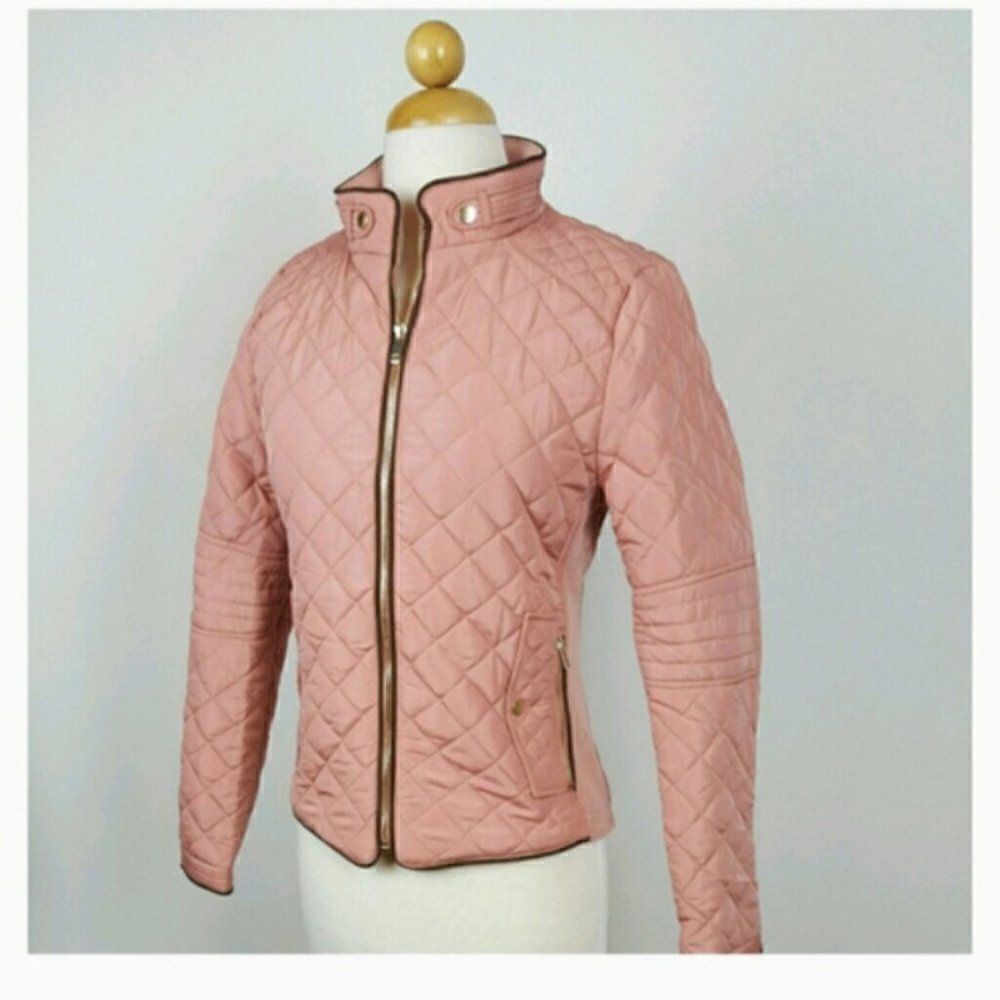 NWT Bomber Jacket with Zipped Pockets Color Pink‎